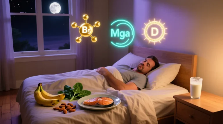 ما هو الفيتامين المسؤول عن النوم العميق؟ اكتشف الإجابة الآن ما هو الفيتامين المسؤول عن النوم العميق؟ فيتامين,نوم عميق,صحة,جودة النوم,مكملات غذائية,نوم هانئ,الجسم والعقل
