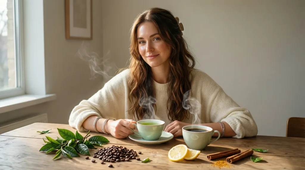 أيهما أفضل للحرق: الشاي الأخضر أم القهوة الخضراء؟ الشاي الأخضر والقهوة الخضراء الشاي الأخضر,القهوة الخضراء,حرق الدهون طبيعياً,أفضل مشروب للحرق,فوائد الشاي الأخضر,فوائد القهوة الخضراء