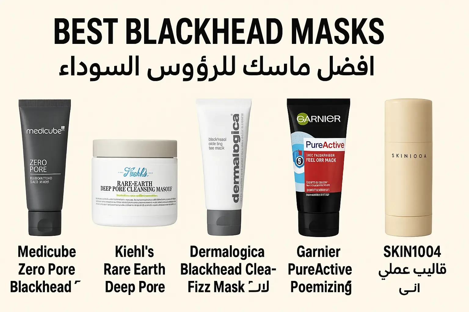 أفضل ماسكات للرؤوس السوداء 5 منتجات مجرّبة