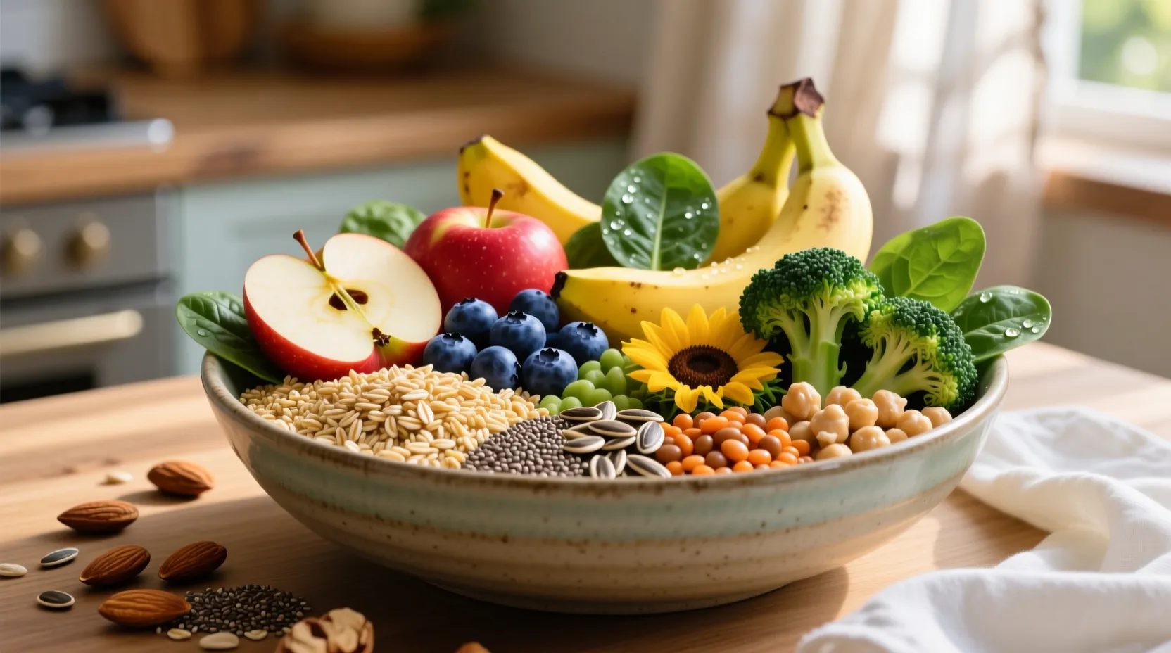 الألياف الغذائية وفوائدها في تحسين صحة الجهاز الهضمي