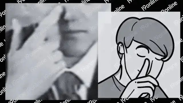 معنى لمس الأنف بلغة الجسد شخصان يلمسان انفيهما