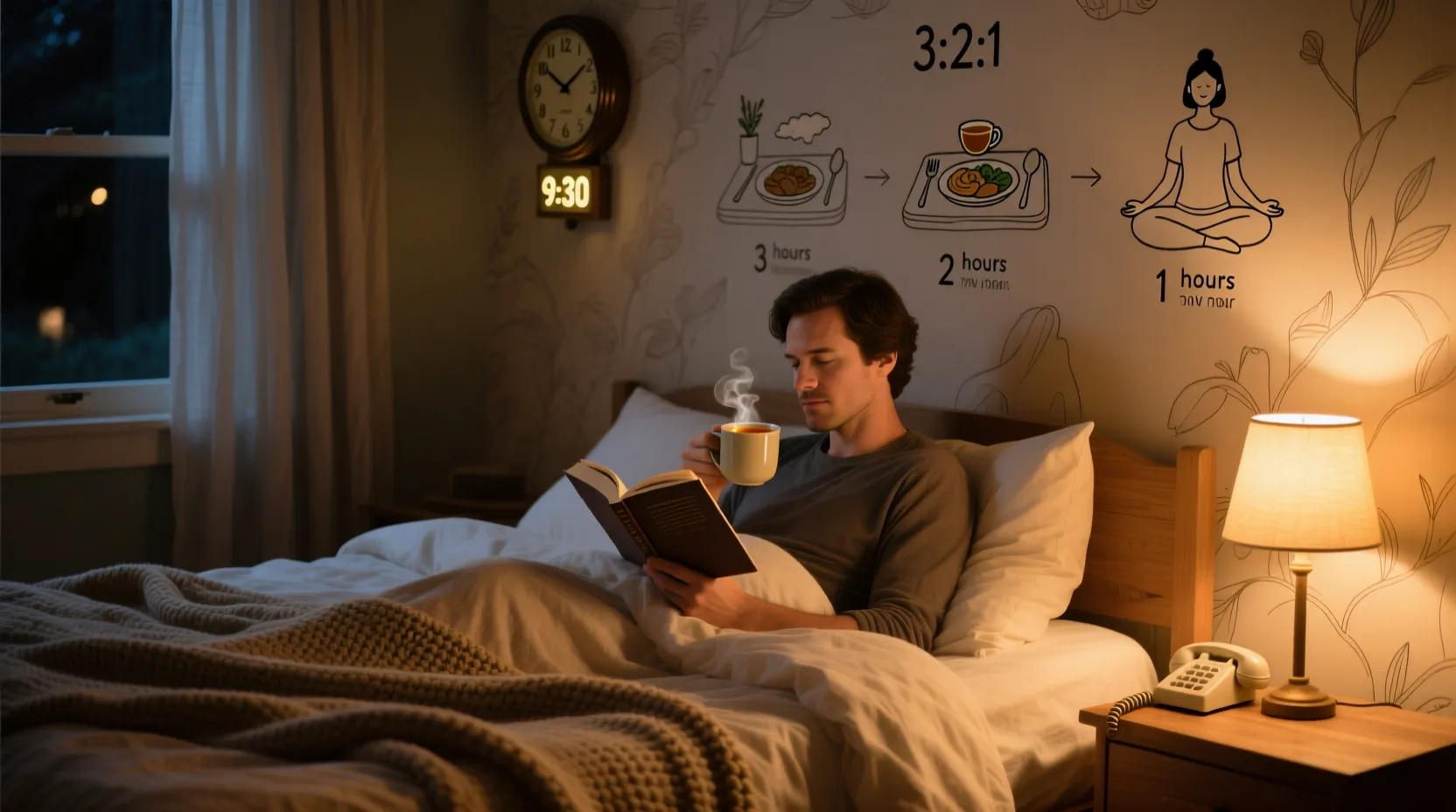 ما هي قاعدة 3:2:1 قبل النوم؟ دليل فعال